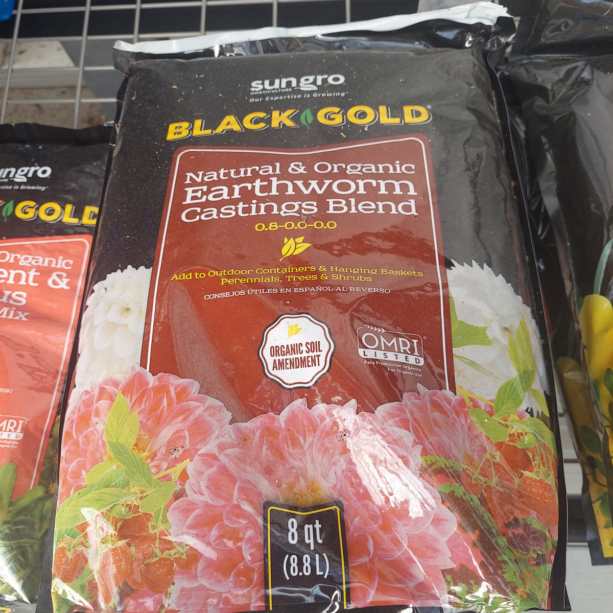 8 QT BLACK GOLD EARTHWORM CASTINGS