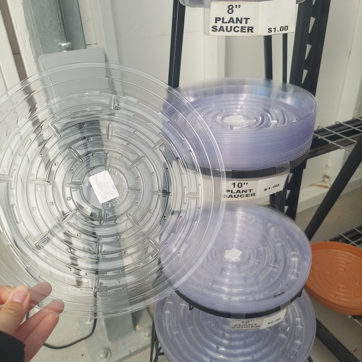 10" CLEAR VINYL PLANT SAUCER