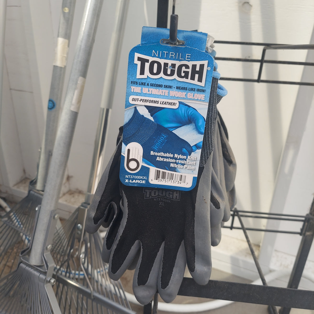 Nitrile Tough Gloves Black XL