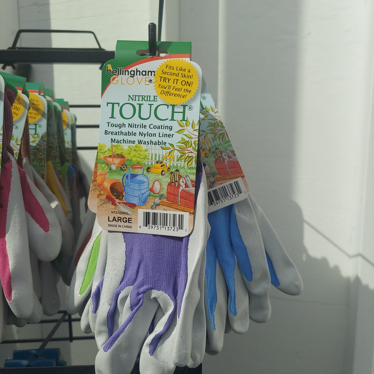 Nitrile Touch Gloves Assorted Color L