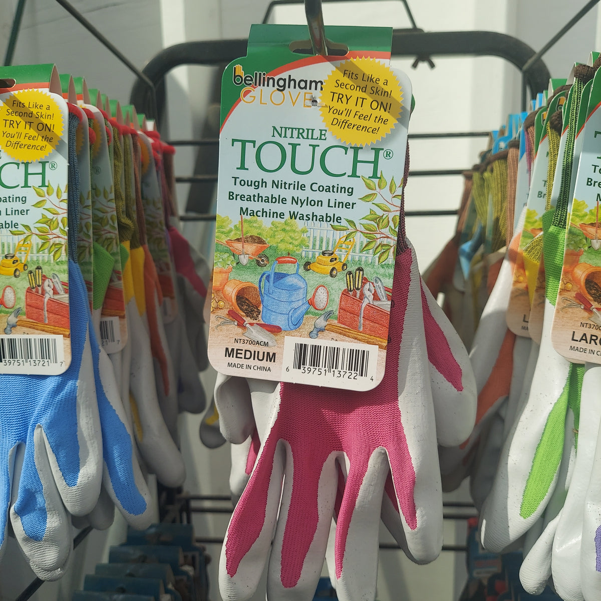 Nitrile Touch Gloves Assorted Color M