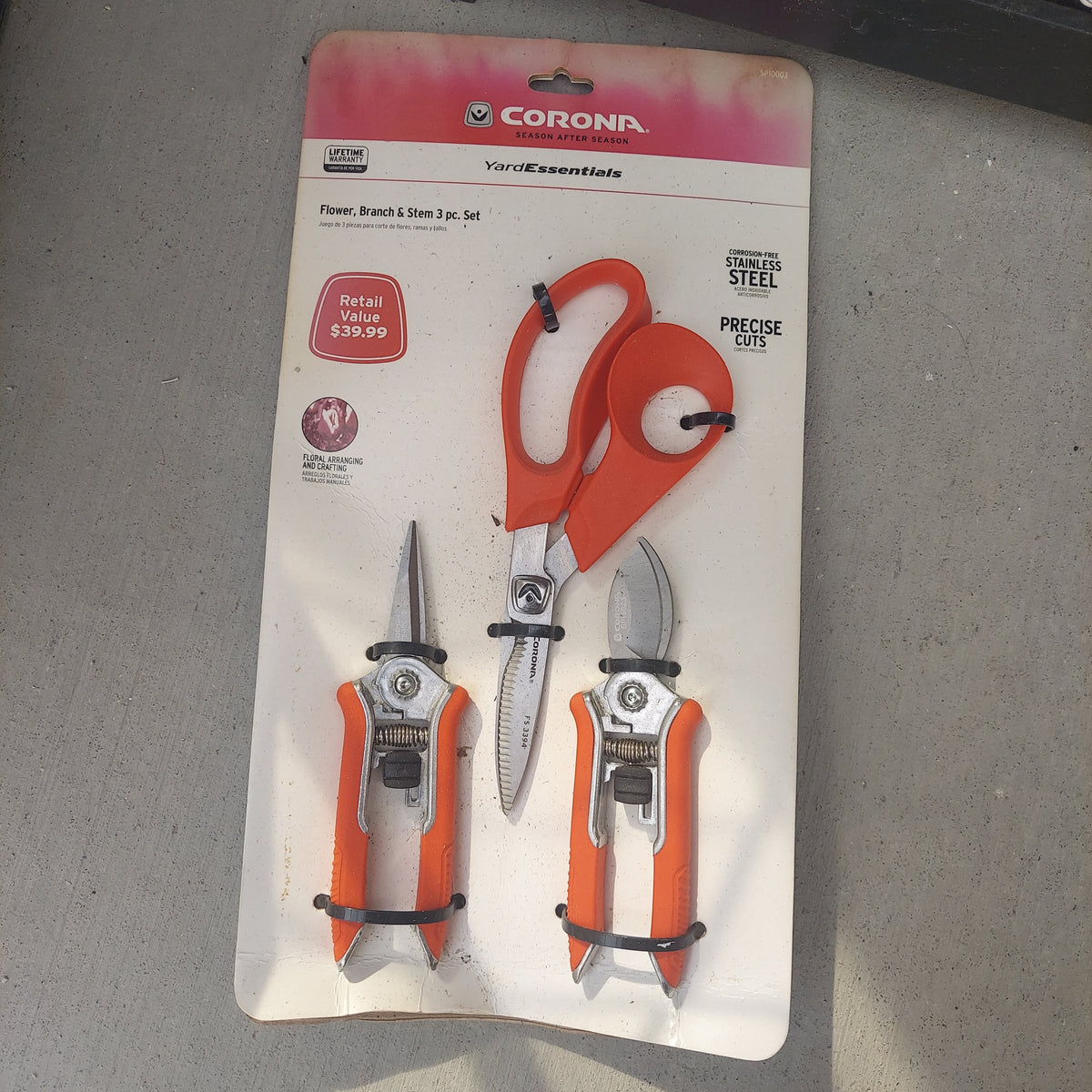 Corona 3pc. Set Flower/Branch Pruner