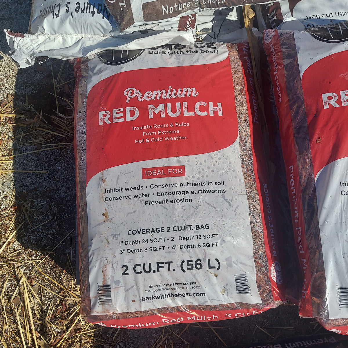 2 cu ft Seaside Red Mulch