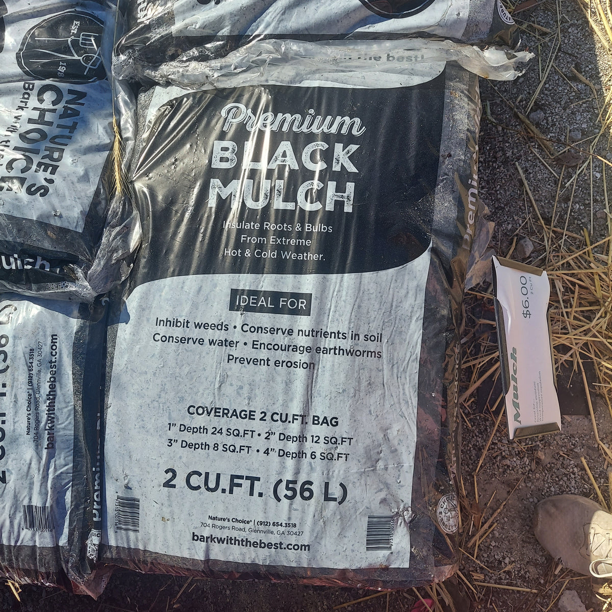 2 cu ft Forest Black Mulch